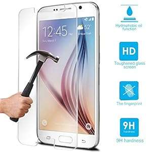 fenrad Protective Front Tempered Glass Screen Protector Guard Cover for Samsung Galaxy S6 Edge