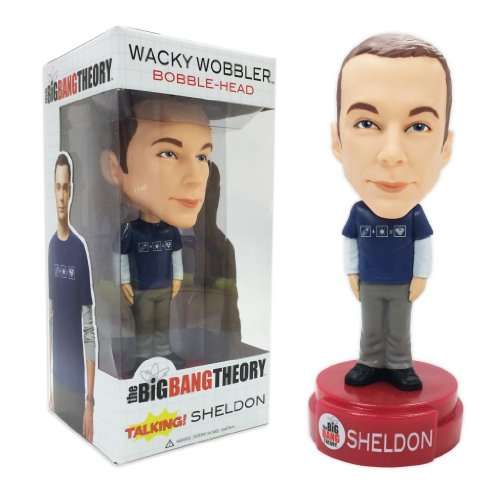 Big Bang Theory Exclusive Talking Sheldon Cooper Bobble Head Figure