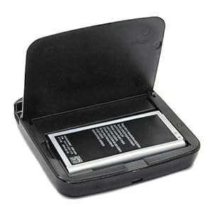 Anpower Dual Sync Battery Cradle Dock Charger Stand Holder For Samsung Galaxy S5 i9600 Black