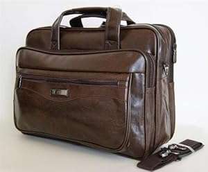 Mens modern vintage briefcase/satchel style bag laptop bag by Ariana
