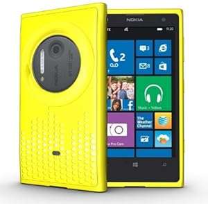 TUDIA Ultra Slim Melody Series TPU Protective Case for Nokia Lumia 1020 / Nokia EOS (Yellow)