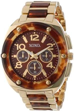 XOXO Women's XO5644 Gold Tortoise Bracelet Analog Watch