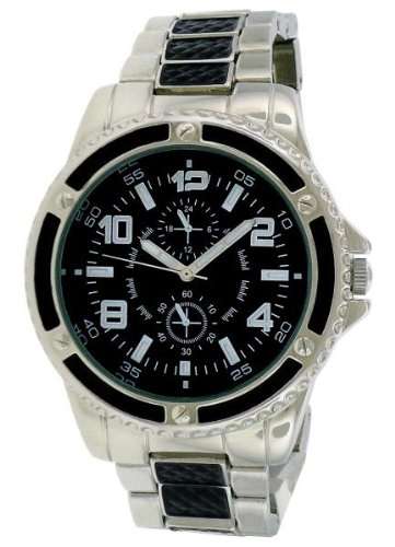 FMD by Fossil Merona Two Tone Black Mens Watch FMDM261