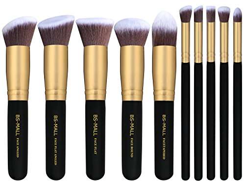 BS-MALL(TM) Premium Synthetic Kabuki Makeup Brush Set Cosmetics Foundation Blending Blush Eyeliner F