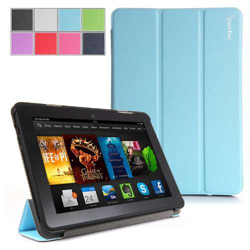 Poetic Slimline Case for New Kindle Fire HDX 7 (2013) 7inch Tablet Sky Blue (3 Year Manufacturer War