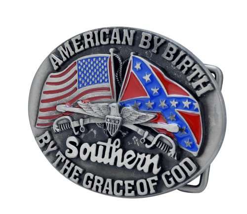 American By Birth, Southern By The Grace of God Belt Buckle