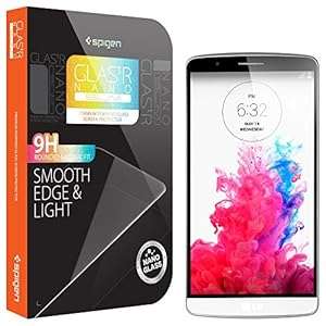 Spigen LG G3 Screen Protector Glass [GLAS.tR NANO SLIM] (0.23mm) Thin Lightweight Rounded Edge