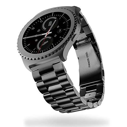 Gear S2 Classic Watch Band, Infiland Stainless Steel Metal Replacement Strap Wrist Band for Samsung