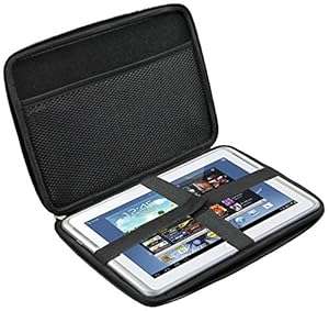 iGadgitz Black EVA Travel Hard Case Cover for Samsung 10.1 Inch Tablets (Galaxy Tab 1 2 3 (Black)