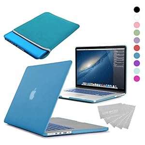 LOVE MY CASE / BUNDLE AQUA BLUE Hard Shell Case with matching KEYBOARD Skin and NEOPR (Aqua Blue)