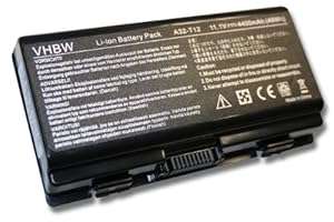 Battery LI-ION 4400mAh 11.1V in blacksuitable for ASUS replaces A32-X51 A32-T12 90-NQK1B1000Y A