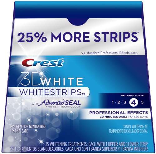 Crest 3D White Dental Whitestrips Professional Effects 25 Count