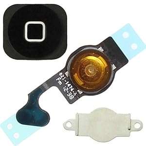 BisLinks Black 3 in 1 Set Home Menu Middle Internal Button Flex Cable For iPhone 5 5G