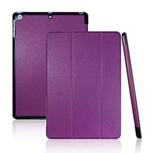 Rankie Leather iPad Air Smart Case Cover for Apple iPad Air iPad 5 with Auto Sleep/Wake (Purple)