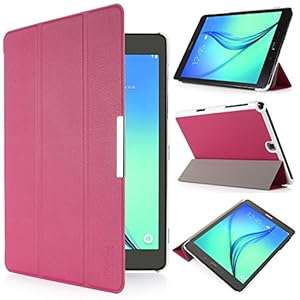iHarbort Samsung Galaxy Tab A 9.7 Case - Ultra Slim Lightweight Smart-shell Holder Sta (Hot Pink)