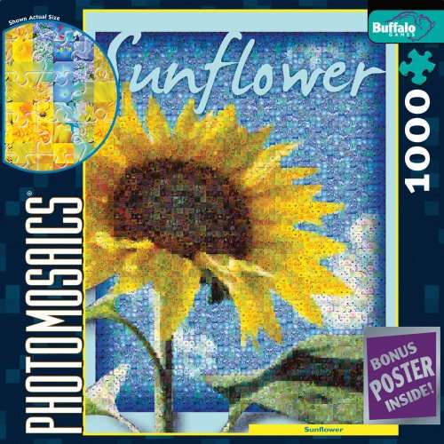 Buffalo Games Photomosaic: Sunflower