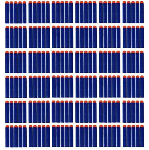 Lot 100 Pcs 7.2cm Blue Foam Darts for Nerf N-strike Elite Series Blasters Toy Gun