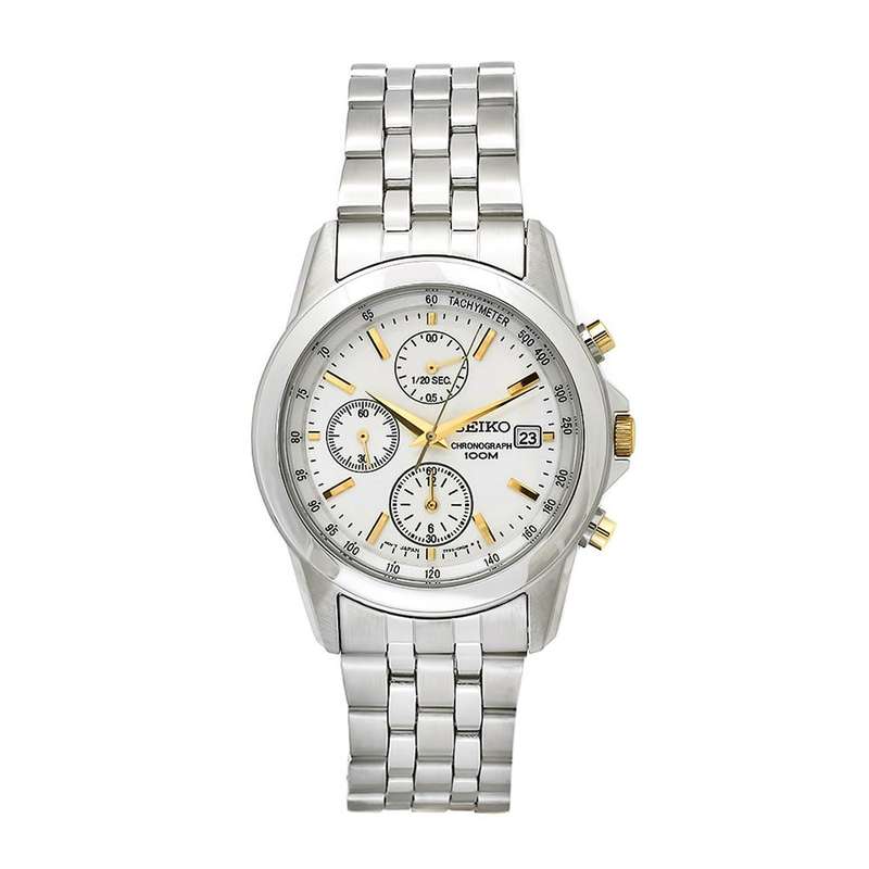 **R3900.00**Seiko Men's SNDC11P1 Chronograph Silver Dial Stainless Steel Watch