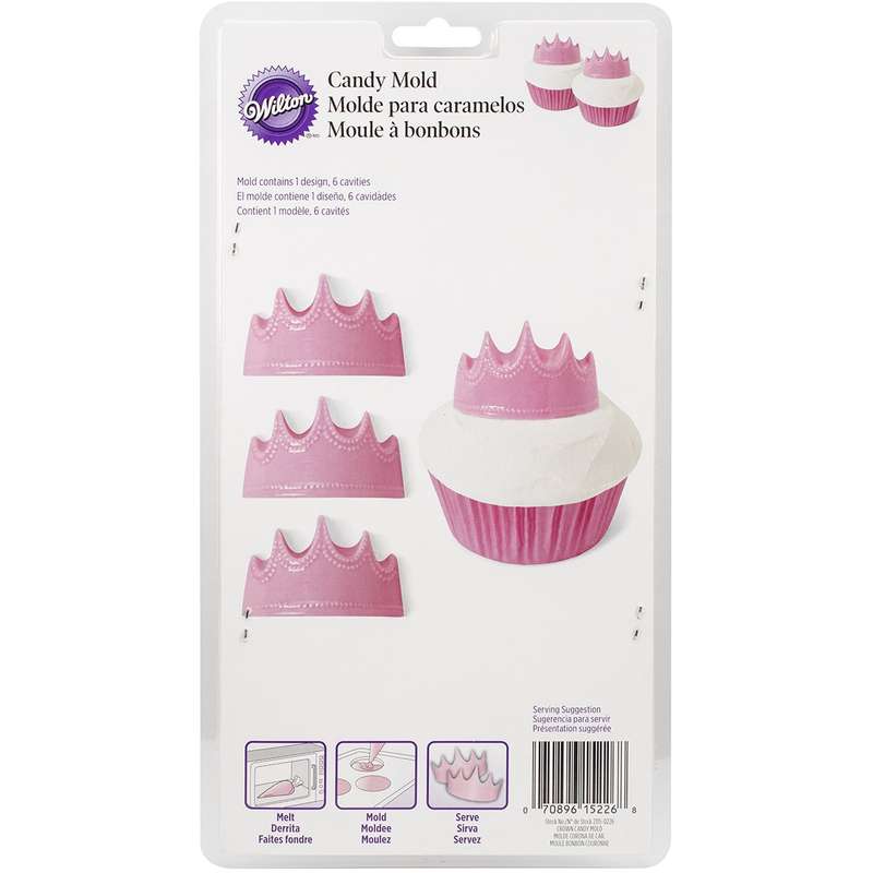 Wilton Princess CROWN Candy Chocolate Mould Childrens Birthday Party Decoration