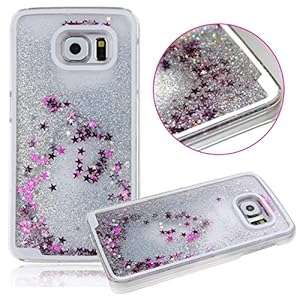 Kakashop Hard Cover Case for Samsung Galaxy S6 Samsung Galaxy S6 Bling Bling Glitter Cas (Silver)