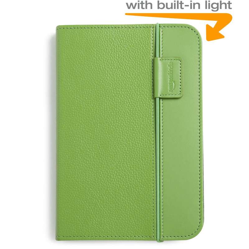 Kindle Lighted Leather Cover, Apple Green (Fits 6" Display, Latest Generation Kindle)