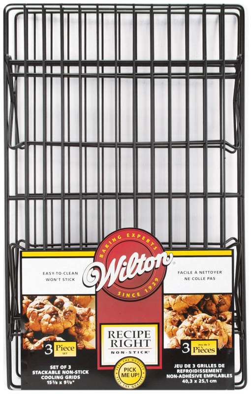 Wilton Recipe Right 3 TIER COOLING GRID Cakes Biscuits Cookies Nonstick Bakeware
