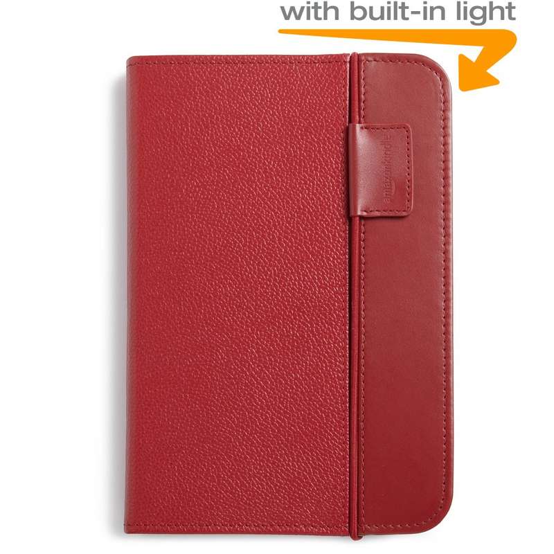 Kindle Lighted Leather Cover, Burgundy Red (Fits 6" Display, Latest Generation Kindle)