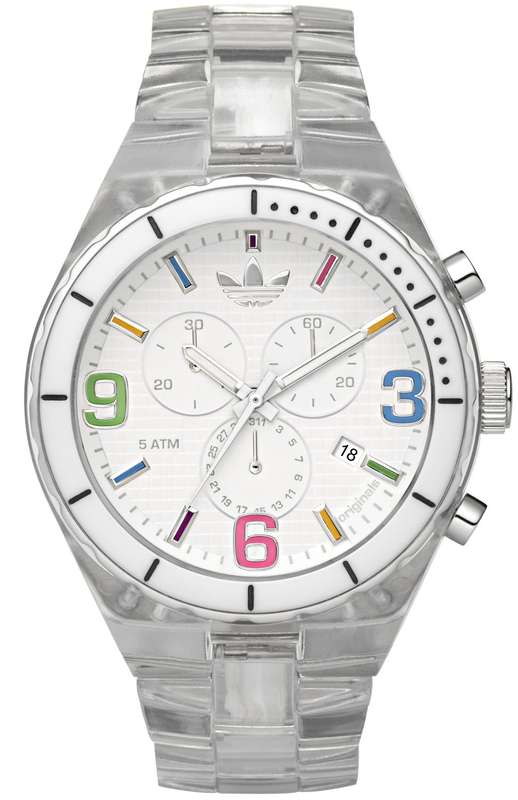 Adidas Unisex Cambridge ADH2517 White Plastic Quartz Watch with White Dial