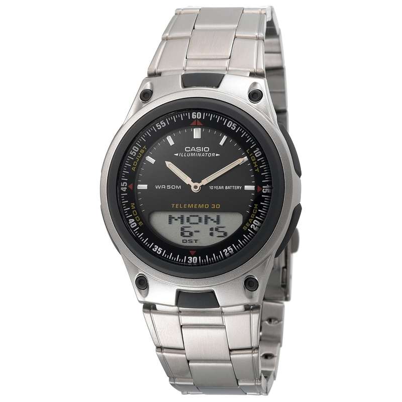 Casio Men's Ana-Digi AW80D-1AV 10-Year Battery Bracelet Watch