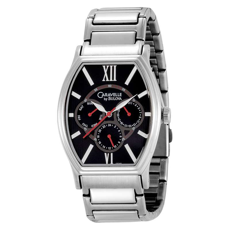 Caravelle by Bulova Men's 43C102 Bracelet Watch Black Dial