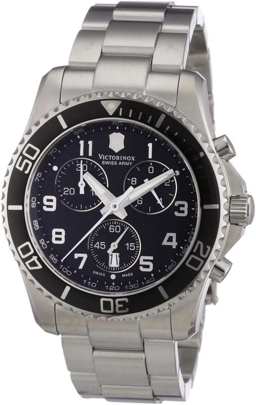 Victorinox Swiss Army Men's 241432 Maverick GS Black Chronograph Dial Watch