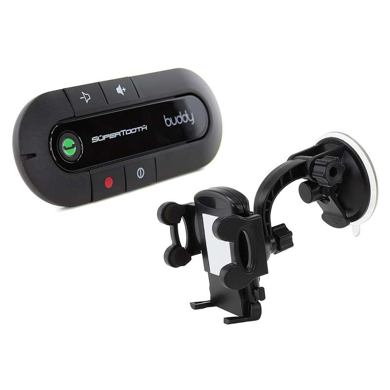 Supertooth Buddy 2.1 Bluetooth Handsfree Visor Car-Kit with In-Car Phone Holder - Free Shipping