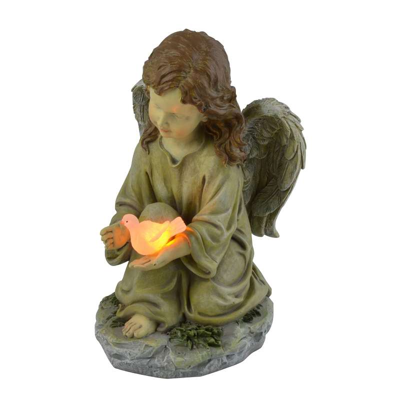 Moonrays 91338 Solar Powered Angel with Glowing Dove