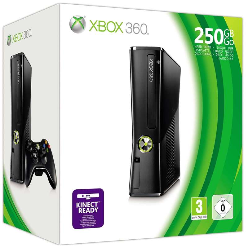 Xbox 360 250GB Slim Console + Turtle Beach Ear Force XL1 + Halo: Combat Evolved Anniversary