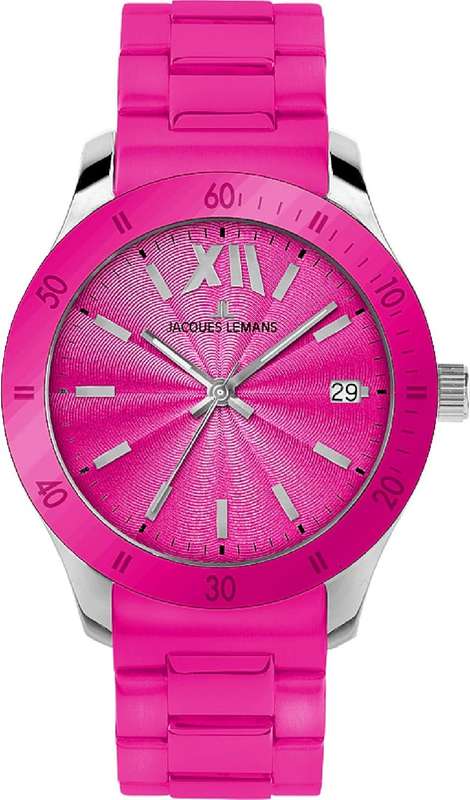 Jacques Lemans Women's 1-1623I Rome Sports Sport Analog with Silicone Strap Watch