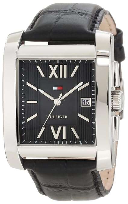 Tommy Hilfiger Men's 1710317 Classic Tank Roman Numeral Enamel Dial Watch