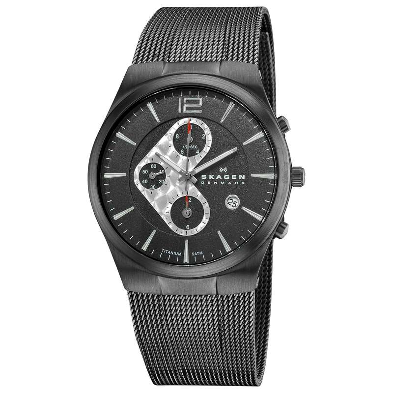 Skagen Men's 906XLTBB Titanium Titanium Chronograph Watch