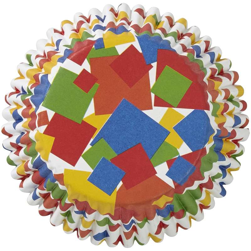 Wilton 36 Pack ColorCup Confetti Cupcake Muffin Baking Party Decorating Cases