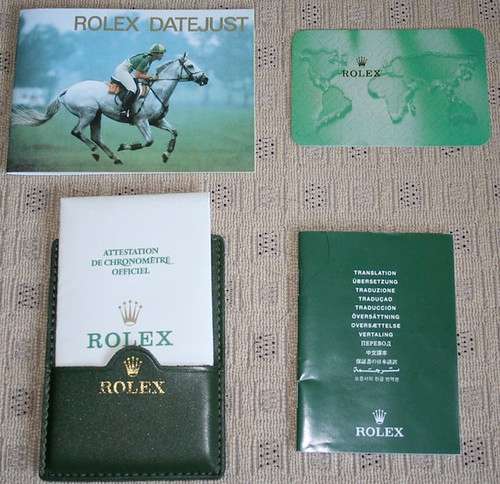 rolex paper set