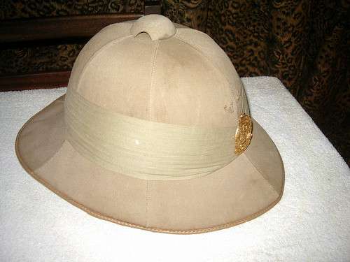 South African Railway Police Pith Helmet very rare in this condition