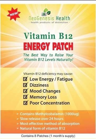 NeoGenesis Health Vitamin B12 Energy Patch