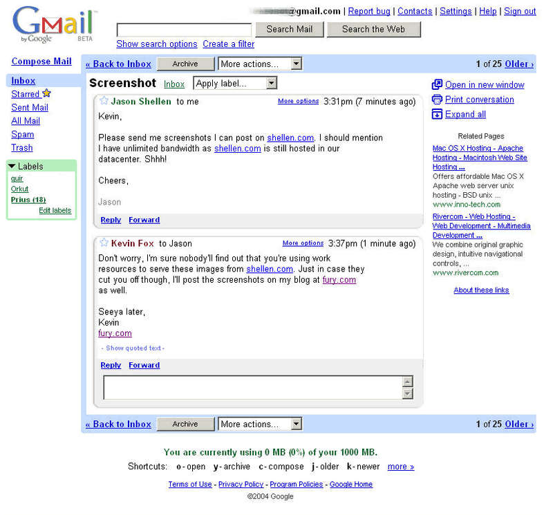 Google email (GMAIL)