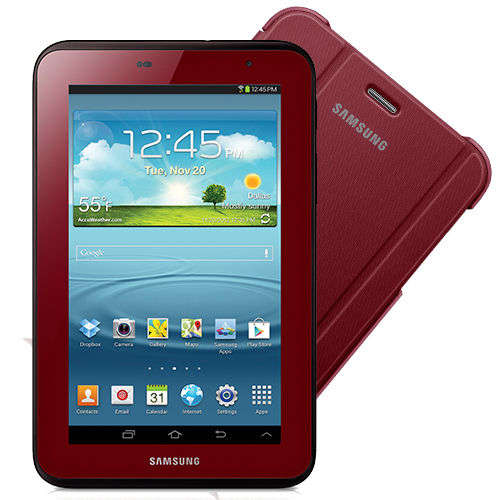 Samsung Galaxy Tab 2 Garnet Red Edition Bundle with Case (7-Inch, Wi-Fi)