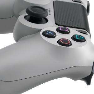 dualshock,ps4,playstation,anniversary,retro,gaming,xbox,videogames,gray,touchpad,lightbar,share