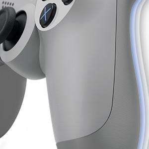 dualshock,ps4,playstation,anniversary,retro,gaming,xbox,videogames,gray,touchpad,lightbar,share