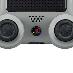 dualshock,ps4,playstation,anniversary,retro,gaming,xbox,videogames,gray,touchpad,lightbar,share