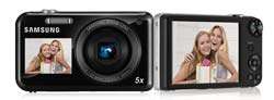 Samsung PL120 DualView 14.2 Megapixel Digital Camera (Black) Product Shot