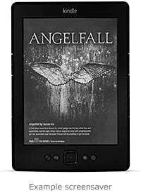 Kindle e-reader: example sponsored screensavers