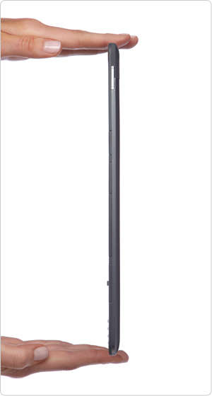 Kindle DX is just over 1/3 of an inch
