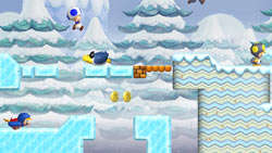 The Penguin Suit power-up in action in 'New Super Mario Bros. Wii'